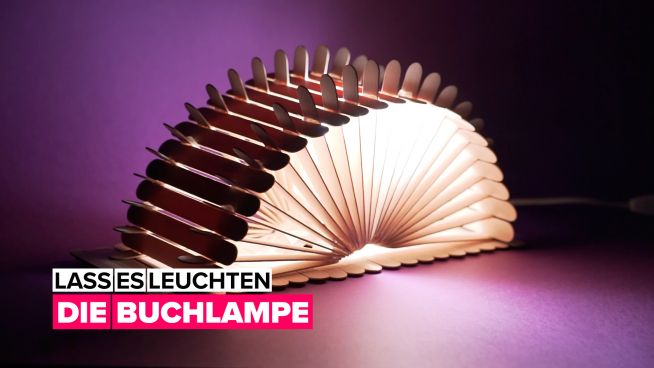 Lass es leuchten: die Buchlampe